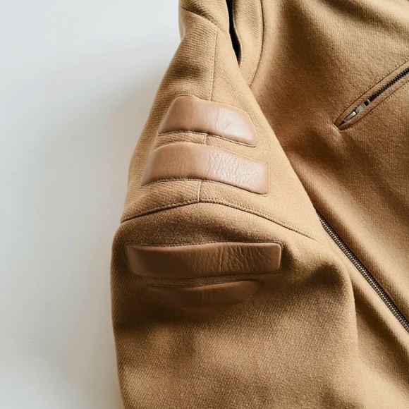 NEW PRADA Motorcycle Leather wool jacket small - Picture 5 of 11